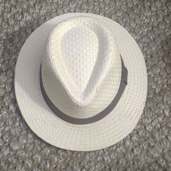 Original Panama Jack Hat LG Fedora Paper *Straw Look* Natural Woven - Picture 3 of 8